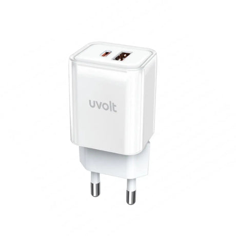 หัวชาร์จ Uvolt UVA33W-01-WHT Wall Charger 33W สีขาว - SpeedCom