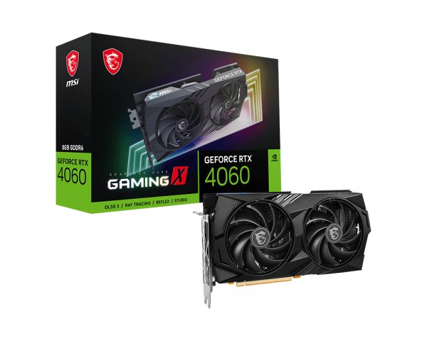 การ์ดจอ MSI GeForce RTX 4060 GAMING X 8GB GDDR6