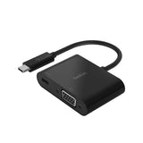 อุปกรณ์แปลงสัญญาณ Belkin USB-C to VGA + Charge Adapter (AVC001btBK) - SpeedCom