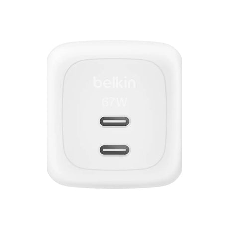 หัวชาร์จ Belkin Boost Charge Pro Dual USB-C GaN Wall Charger 67W - SpeedCom