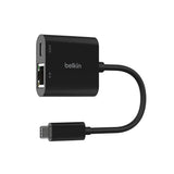 อุปกรณ์แปลงสัญญาณ Belkin USB-C to Ethernet + Charge Adapter 100W (INC019btBK) - SpeedCom