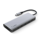 อุปกรณ์แปลงสัญญาณ Belkin USB-C 7-in-1 Multiport Hub Adapter (AVC009btSGY) - SpeedCom
