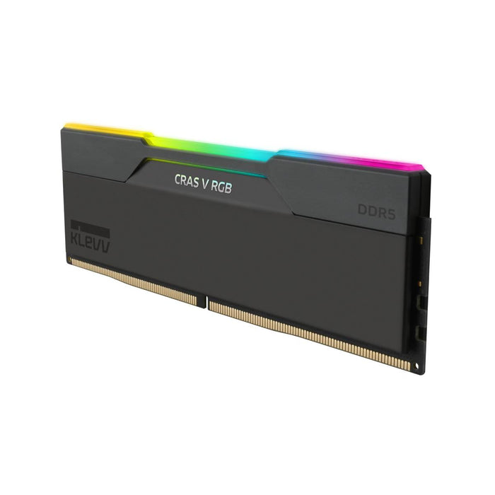 หน่วยความจำ แรม พีซี KLEVV CRAS V RGB 48GB (24GBX2) DDR5 6000MHz KD5KGUD80-60A300G สีดำ