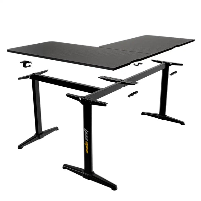 โต๊ะเกมมิ่ง Anda Seat Wind Seeker L-shaped AD-D-PT-1600-01-B สีดำ - SpeedCom