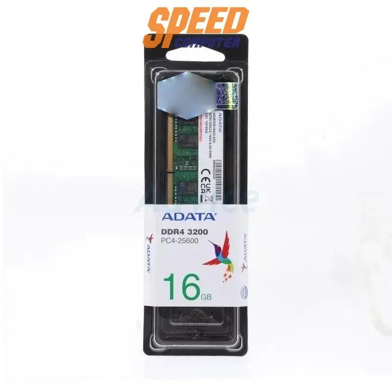 หน่วยความจำ แรม โน๊ตบุ๊ค ADATA 16GB DDR4 BUS 3200 AD4S320016G22 - SGN - SpeedCom