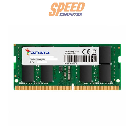 หน่วยความจำ แรม โน๊ตบุ๊ค ADATA 8GB DDR4 BUS 3200 AD4S32008G22-SGN - SpeedCom