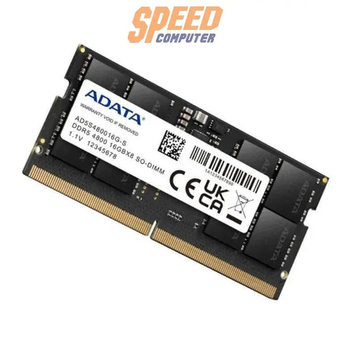 หน่วยความจำ แรม โน๊ตบุ๊ค ADATA 8GB DDR5 BUS 4800 AD5S48008G-S - SpeedCom