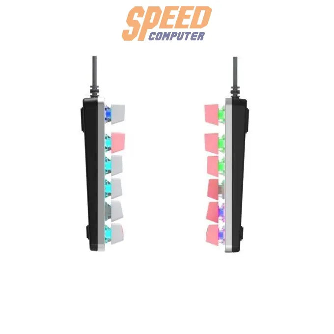 คีย์บอร์ด ALTEC GAMING KEYBOARD Lansing TKL GK8404FQ Pink-White 87 keys 60M lifespan blue switch 2Y - SpeedCom