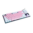 คีย์บอร์ด ALTEC GAMING KEYBOARD Lansing TKL GK8404FQ Pink-White 87 keys 60M lifespan  blue switch 2YSpeedCom