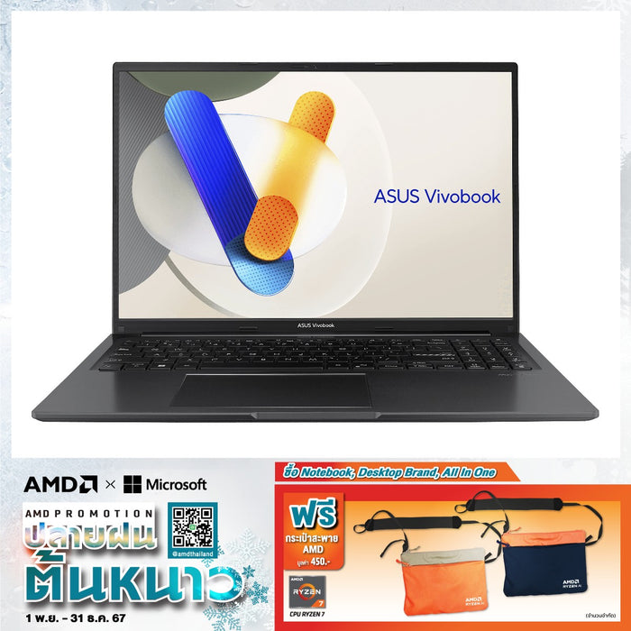 Notebook Asus Vivobook M1605YA-MB726WF Ryzen 7 Indie Black