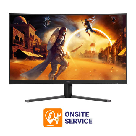 จอมอนิเตอร์ AOC CQ32G4E/67 31.5" Curved 1500R Fast VA 180Hz สีดำ