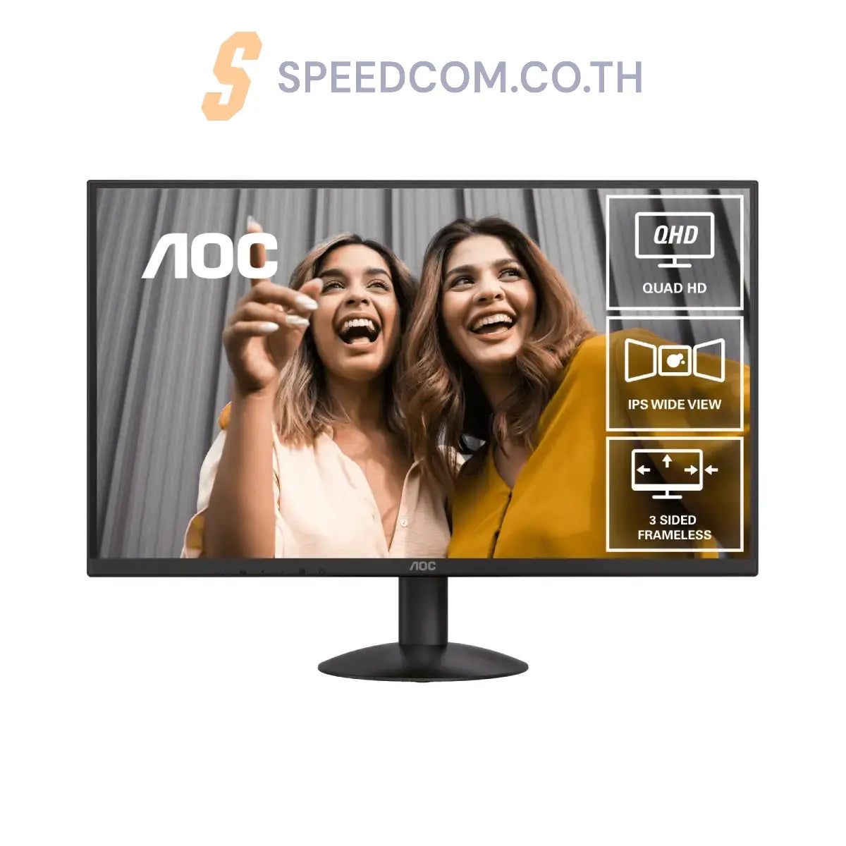 จอมอนิเตอร์ AOC Q27B30E/67 27.0" IPS 75Hz สีดำ - SpeedCom