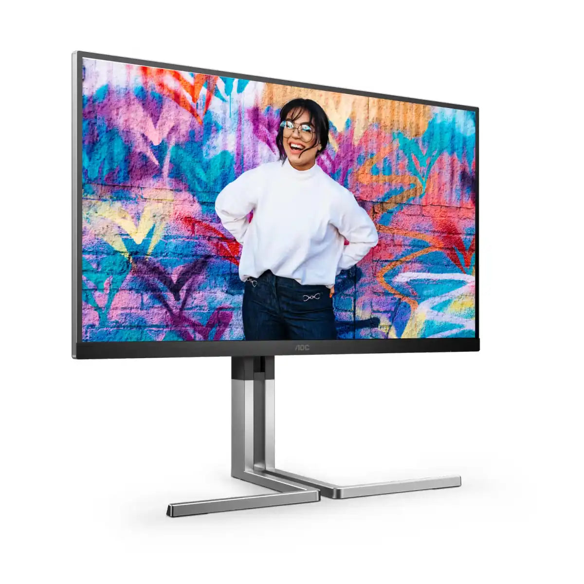 จอมอนิเตอร์ AOC Q27U3CV 27.0" QD IPS 75Hz Adaptive Sync สีดำ - SpeedCom