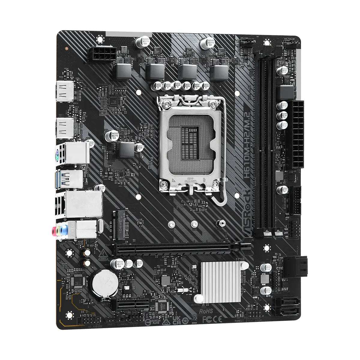 เมนบอร์ด ASROCK H610M-H2/M.2 DDR4 LGA1700 Micro ATX - SpeedCom