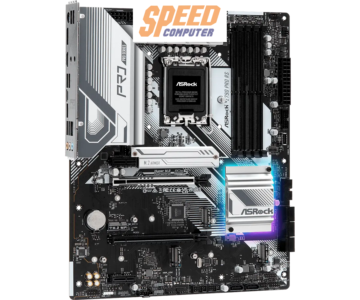 เมนบอร์ด ASROCK Z790 PRO RS DDR5 LGA1700 ATX - SpeedCom