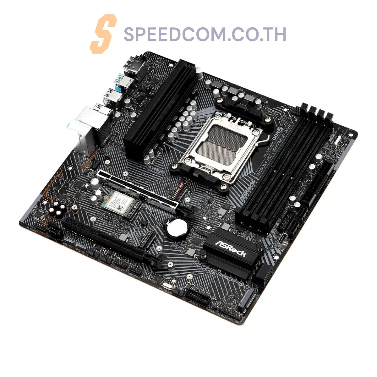 เมนบอร์ด ASRock B650M PG Lightning Wifi DDR5 AM5 - SpeedCom