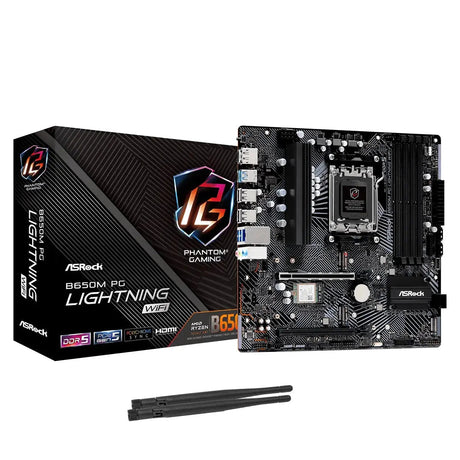 เมนบอร์ด ASRock B650M PG Lightning Wifi DDR5 AM5SpeedCom
