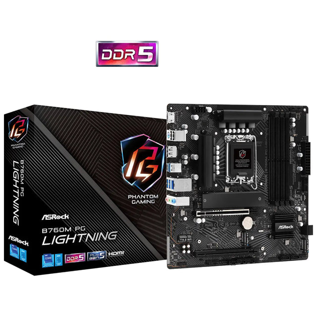 เมนบอร์ด ASRock B760M Phantom Gaming Lightning LGA1700 ATX