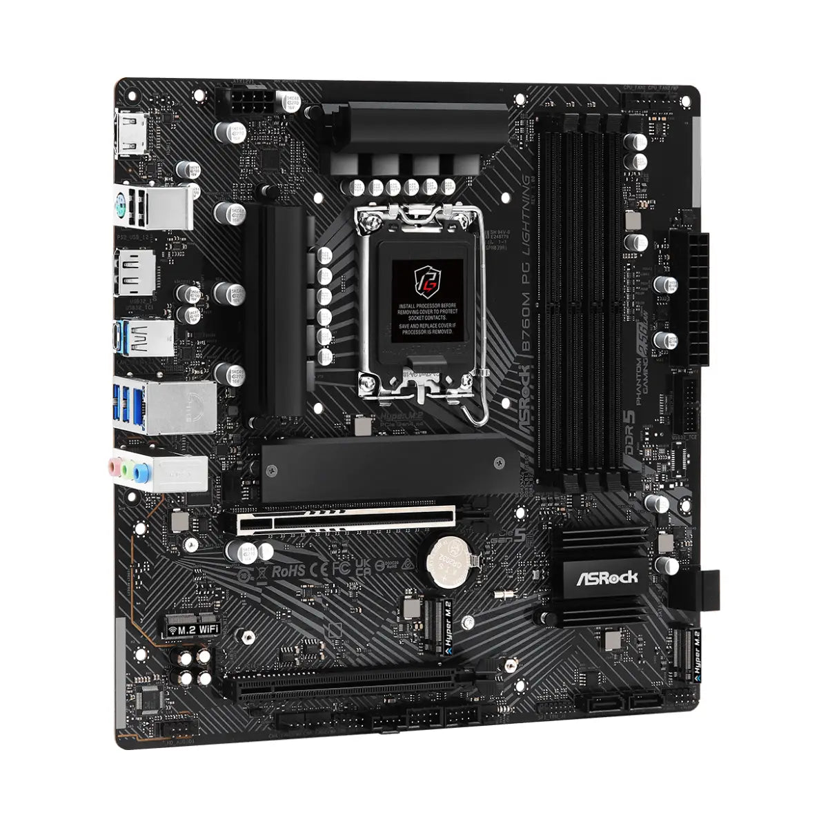 เมนบอร์ด ASRock B760M Phantom Gaming Lightning LGA1700 ATX
