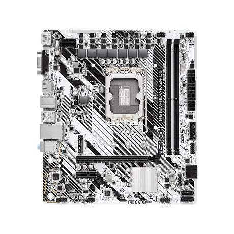 เมนบอร์ด ASRock H610M-HDV/M.2+D5 DDR5 LGA 1700 สีขาว - SpeedCom