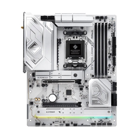 เมนบอร์ด ASRock X870 STEEL LEGEND WIFI AM5 DDR5 ATX สีขาว - SpeedCom