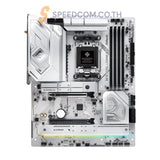 เมนบอร์ด ASRock X870 STEEL LEGEND WIFI AM5 DDR5 ATX สีขาว - SpeedCom