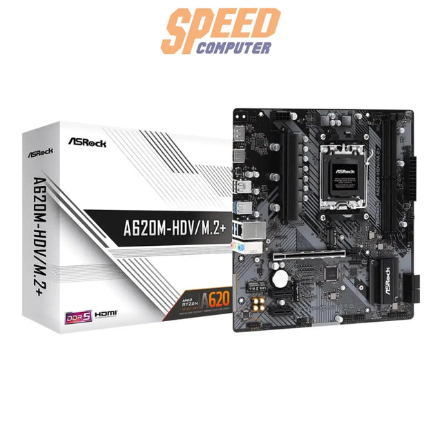 เมนบอร์ด ASRockA620M-HDV/M.2+ DDR5 AM5 MICRO-ATX - SpeedCom