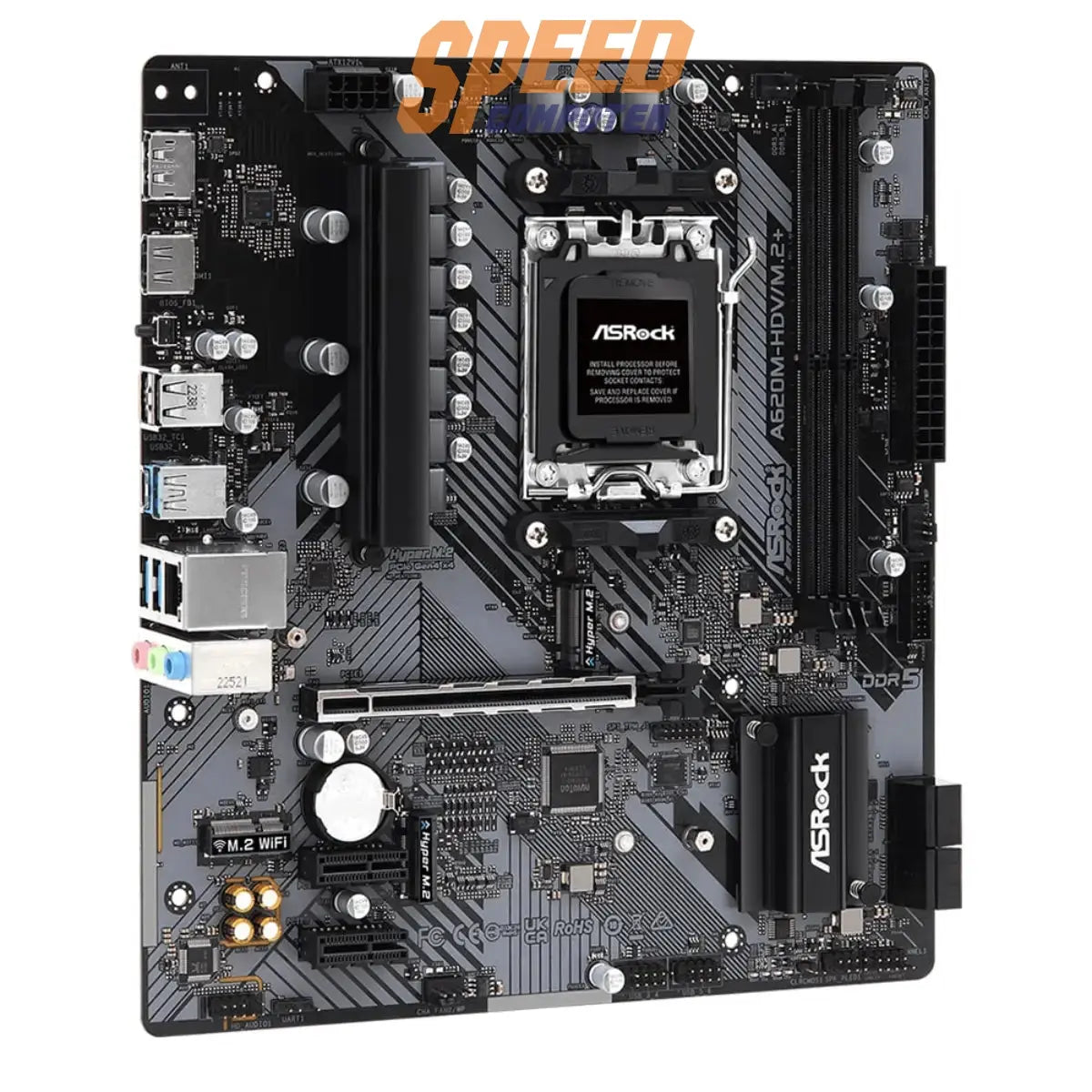 เมนบอร์ด ASRockA620M-HDV/M.2+ DDR5 AM5 MICRO-ATX - SpeedCom