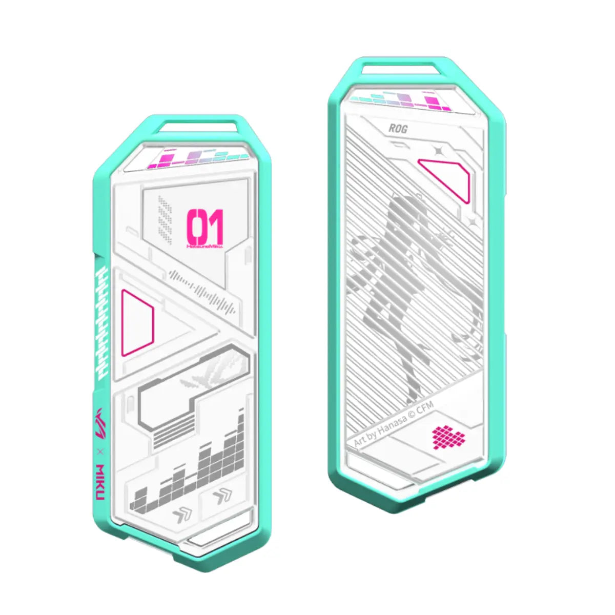 กล่องใส่เอ็มดอททู ASUS ROG Strix Arion Hatsune Miku Edition M.2 NVMe SSD Enclosure - SpeedCom