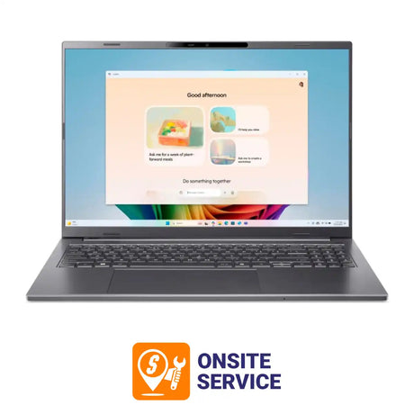 โน๊ตบุ๊ค Acer Aspire 16 AI A16-61MT-R7MF Ryzen AI 5 สีเทา (Steel Gray)