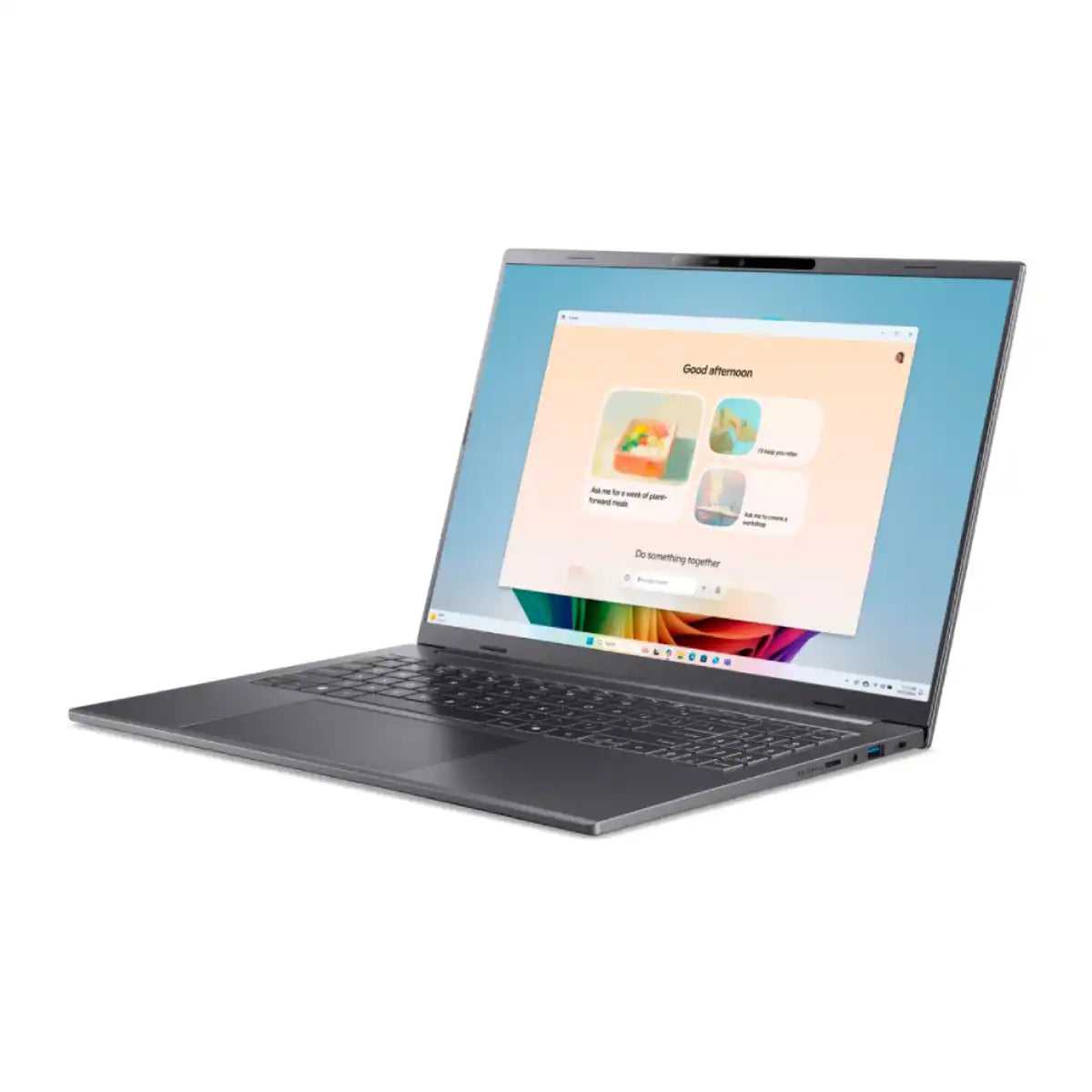 โน๊ตบุ๊ค Acer Aspire 16 AI A16-61MT-R7MF Ryzen AI 5 สีเทา (Steel Gray)