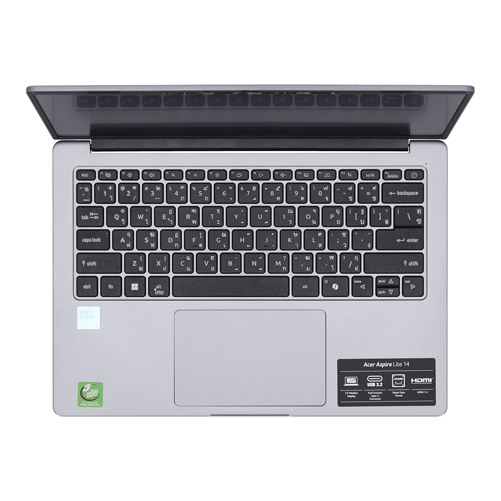 โน๊ตบุ๊ค Acer Aspire Lite 14 AL14-39P-37FQ Intel Core 3 สีเทา