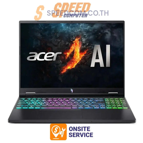 โน๊ตบุ๊ค Acer Nitro 16 AN16-43-R7N7 Ryzen 9 สีดำ (Obsidian Black)SpeedCom