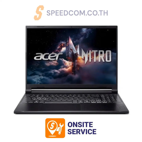 โน๊ตบุ๊ค Acer Nitro V 16S AI ANV16S-41-R7N6 Ryzen 5 สีดำ (Obsidian Black) - SpeedCom