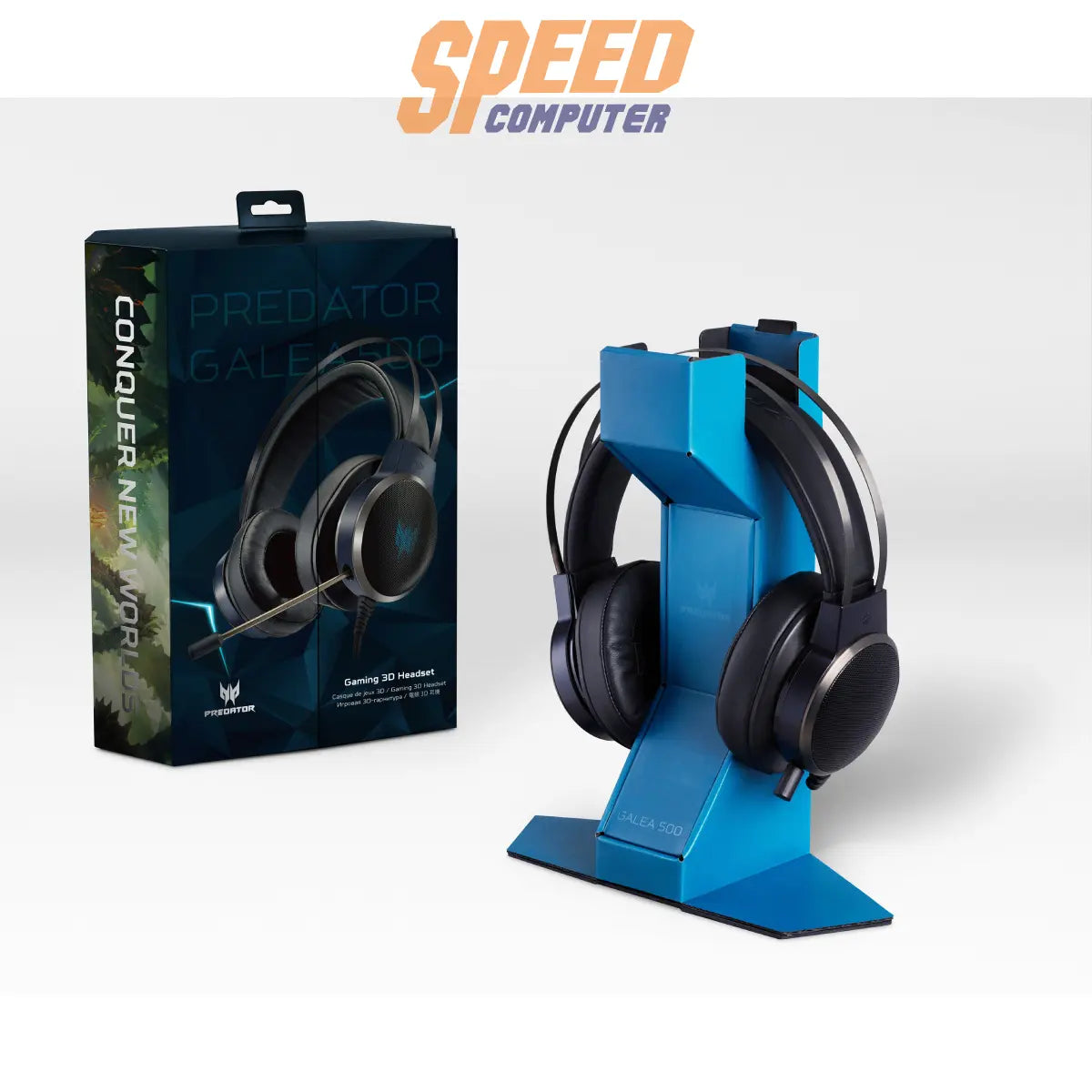 หูฟังเกมมิ่ง Acer Predator Galea 500 สีดำ ระบบเสียง 3D Soundscape สำหรับประสบการณ์เล่นเกมสมจริง