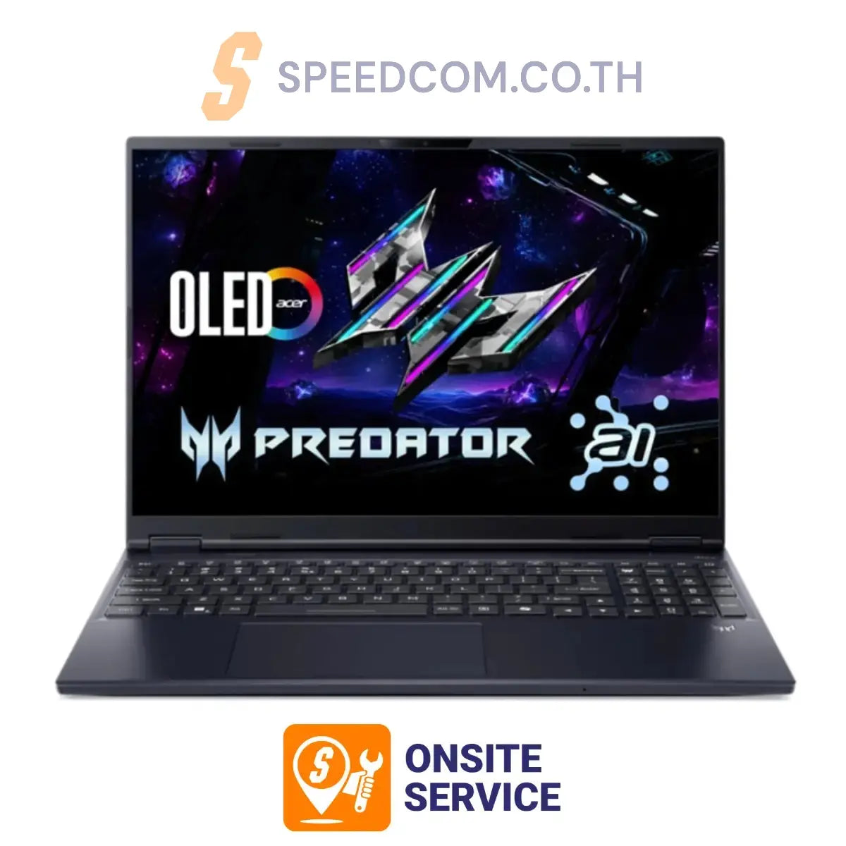 โน๊ตบุ๊ค Acer Predator Helios Neo16S AI PHN16S-71-76AZ Ultra 7 สีดำ (Abyssal Black)