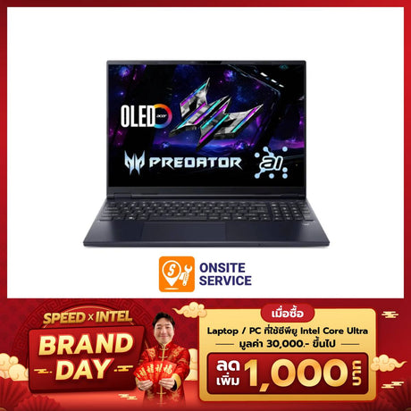 โน๊ตบุ๊ค Acer Predator Helios Neo16S AI PHN16S-71-76AZ Ultra 7 สีดำ (Abyssal Black) - SpeedCom