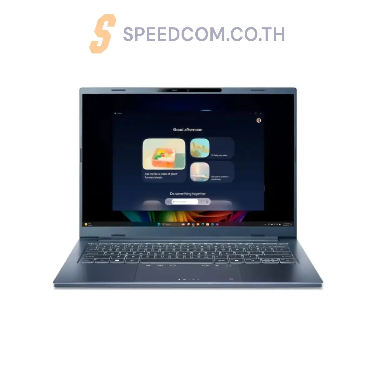 โน๊ตบุ๊ค Acer Swift Go 14 AI SFG14-75-5880 Ultra 5 Steam Blue