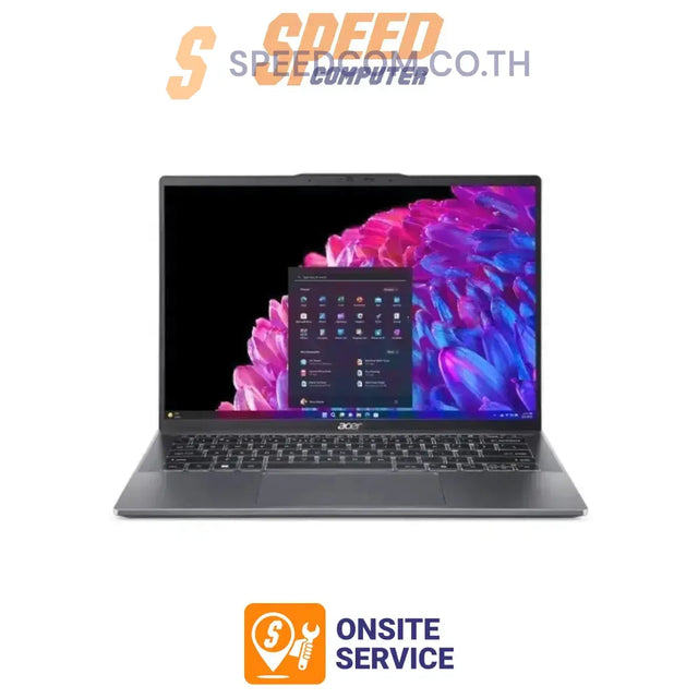 โน๊ตบุ๊ค Acer Swift Go 14 SFG14-63-R1F1 Ryzen7 สีเทา (Steel Gray)SpeedCom