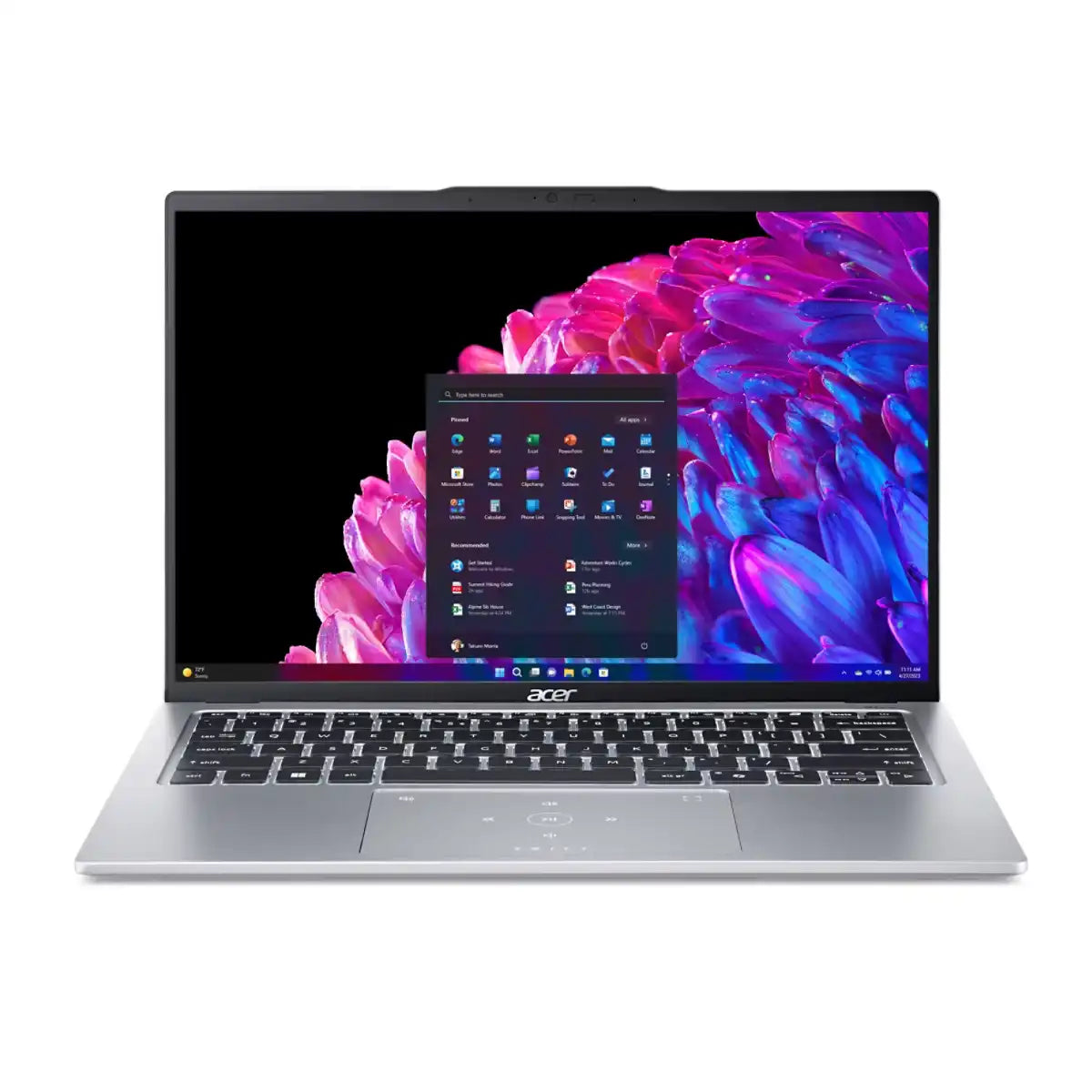 โน๊ตบุ๊ค Acer Swift Go 14 SFG14-73-71ZY Ultra 7 สีเงิน (Pure Silver)SpeedCom