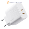หัวชาร์จ Adapter Voltme INNOVATIONS V2112TH REVO 45W DUO CC สีขาว - SpeedCom