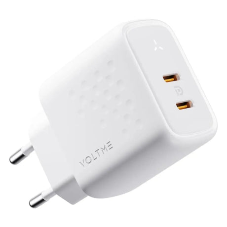 หัวชาร์จ Adapter Voltme INNOVATIONS V2112TH REVO 45W DUO CC สีขาว - SpeedCom