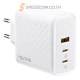 หัวชาร์จ Adapter Voltme V2026V1TH TRIPLE-PORT PD 100W สีขาว - SpeedCom
