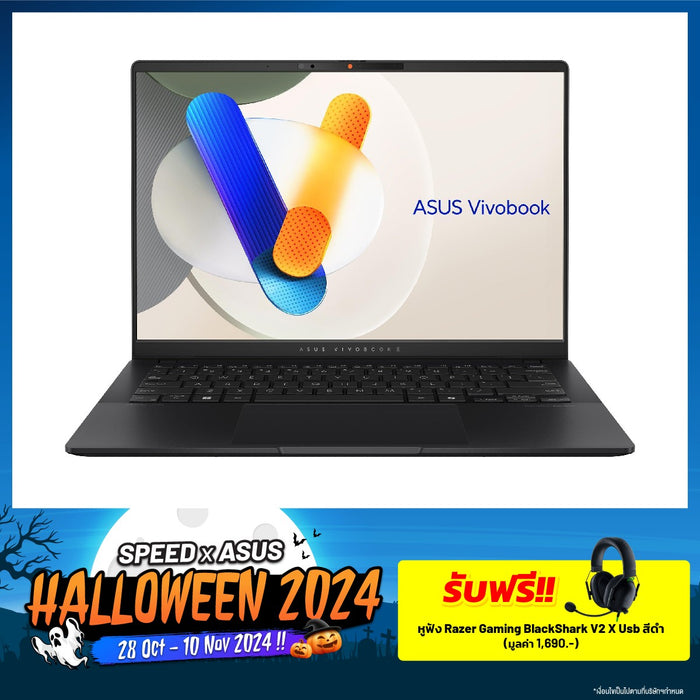 โน๊ตบุ๊ค Asus Vivobook S 14 OLED D5606UA-MX777WF Ryzen 7 สีดำ (Neutral Black)