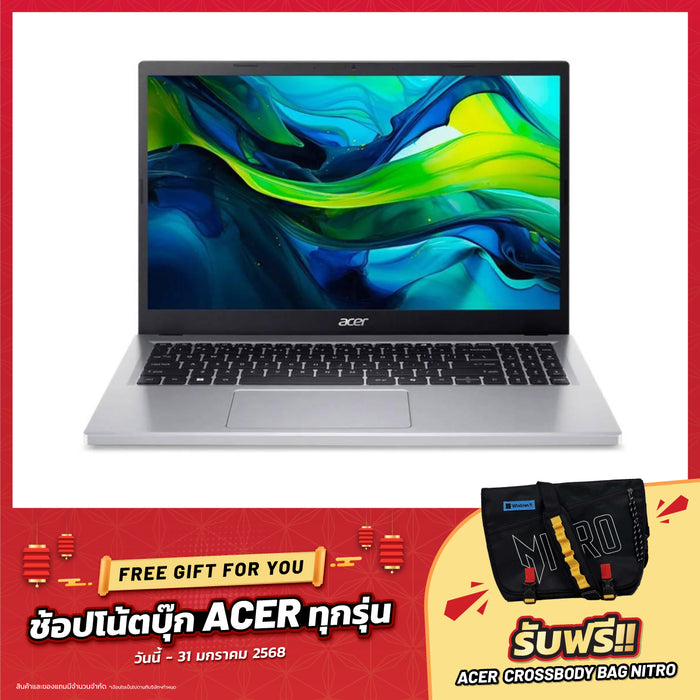 Notebook Acer Aspire Go AG15-31P-30EJ i3-N305 Pure Silver