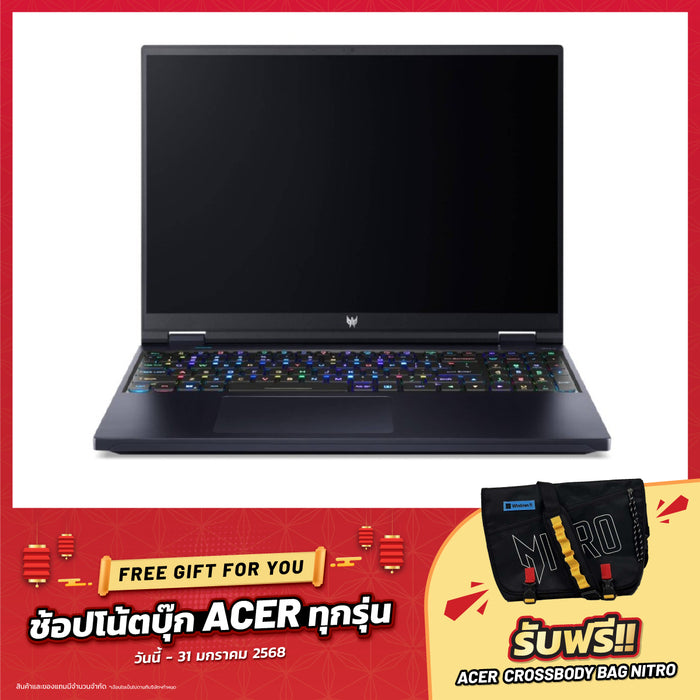 Notebook Acer Predator Helios 16 PH16-72-9369 i9 Gen14 Obsidian Black