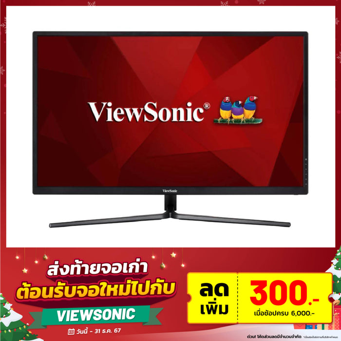  Monitor ViewSonic VX3211-4K-MHD 31.5" VA 60Hz Black