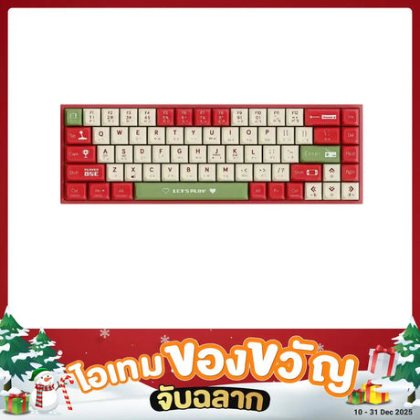 คีย์บอร์ด Ajazz AK680 LETS PLAY Red Wireless (Blue Switch) - SpeedCom