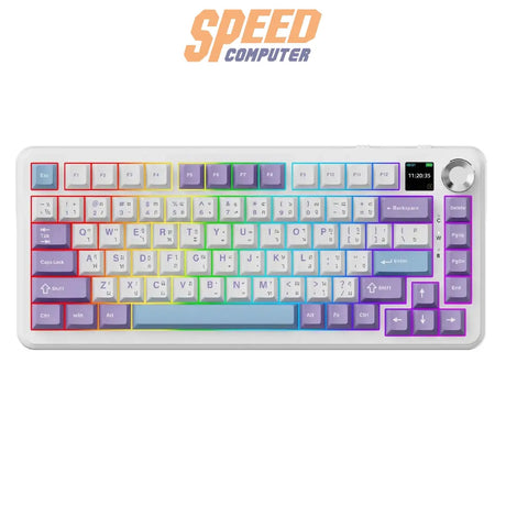 คีย์บอร์ดแมคคานิคอล Ajazz AK820 MAX Plus แบบ Gasket รองรับ Tri-Mode พร้อมไฟ RGB และสวิตช์ Maila