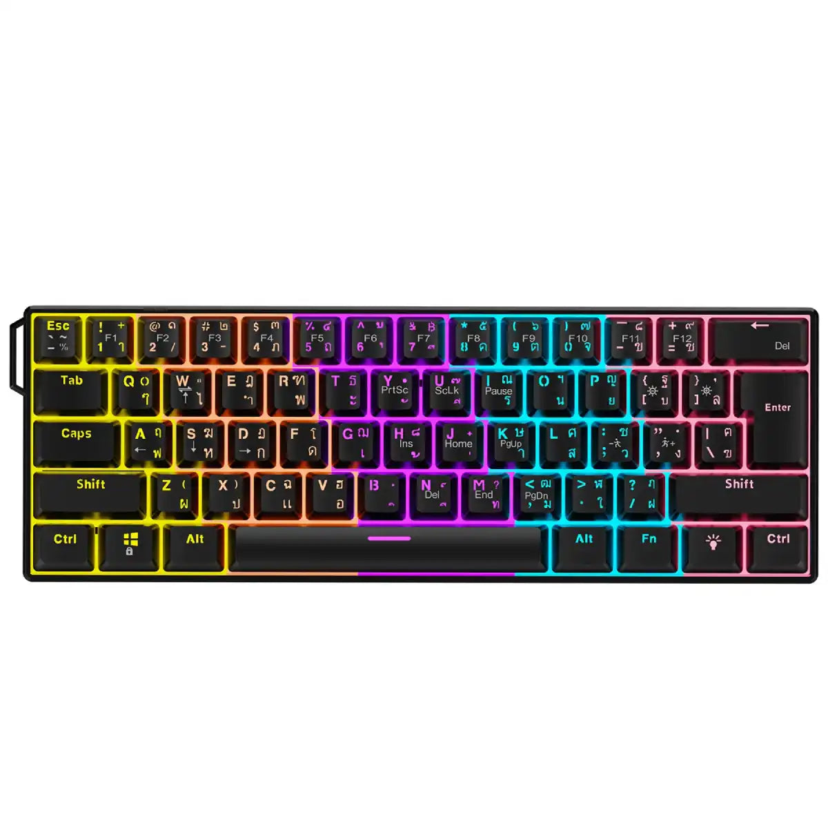 คีย์บอร์ด Ajazz NK61 Wired RGB 61 Key Gaming Red Switch